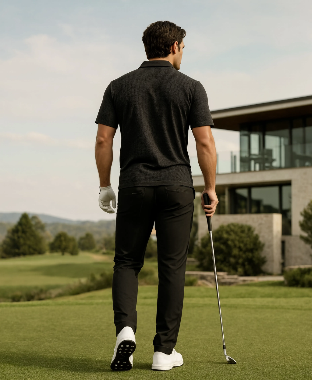 Milano Waffle Knit Golf Polo
