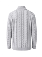 Heritage Quarter-Zip Cotton Knit Sweater