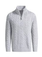 Heritage Quarter-Zip Cotton Knit Sweater
