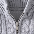 Heritage Quarter-Zip Cotton Knit Sweater
