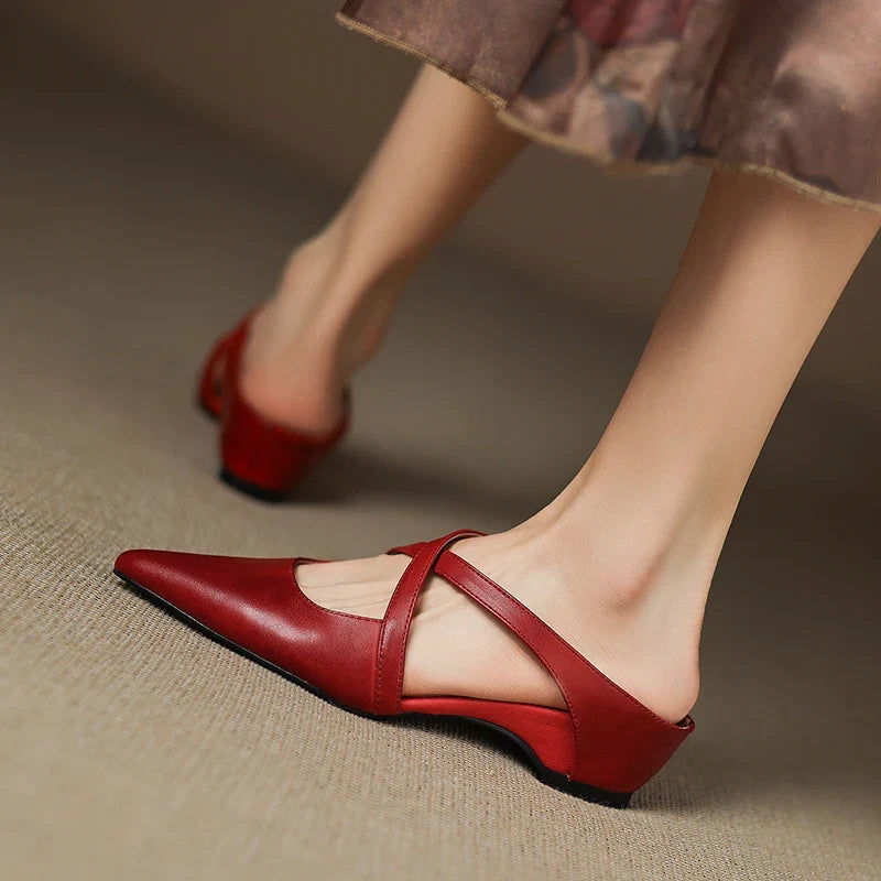 Bella Genuine Leather Mules