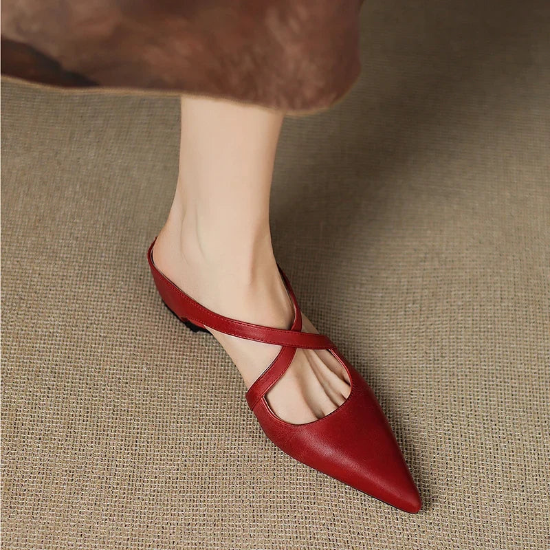 Bella Genuine Leather Mules