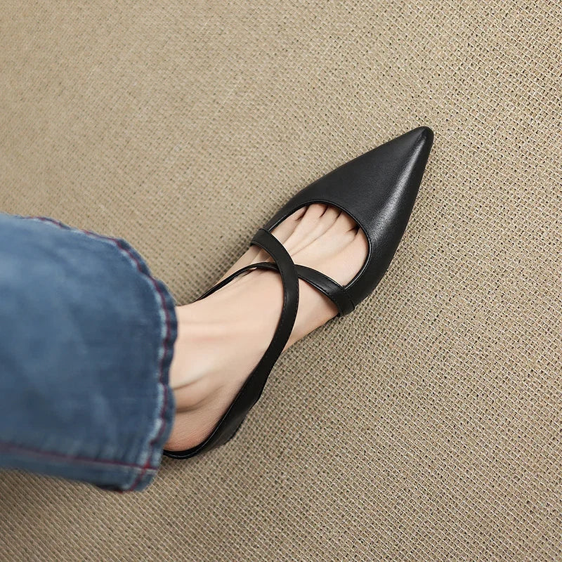 Bella Genuine Leather Mules