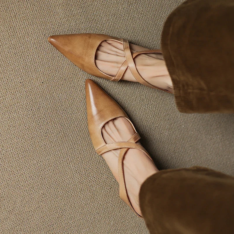 Bella Genuine Leather Mules