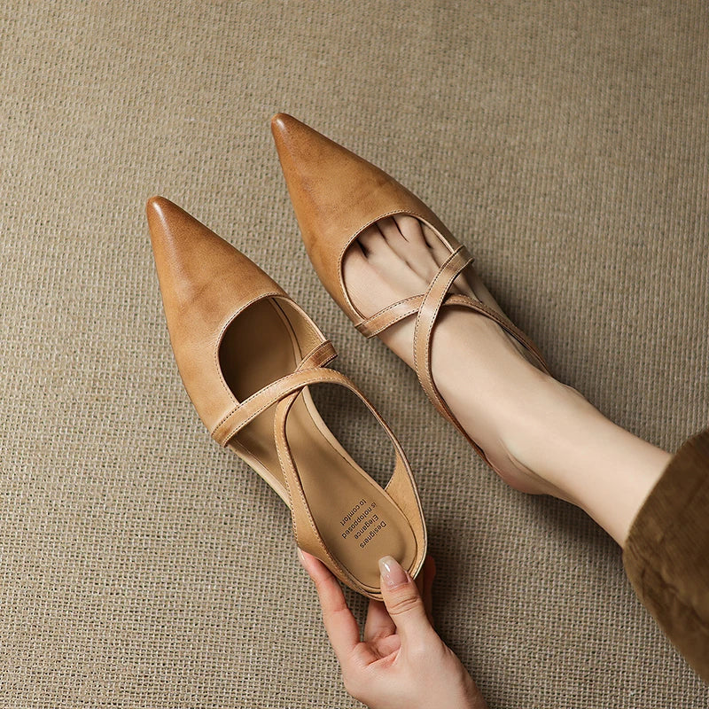 Bella Genuine Leather Mules