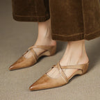 Bella Genuine Leather Mules