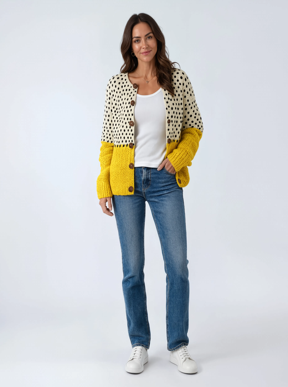 Dolce Vita Vintage Knit Cardigan Sweater
