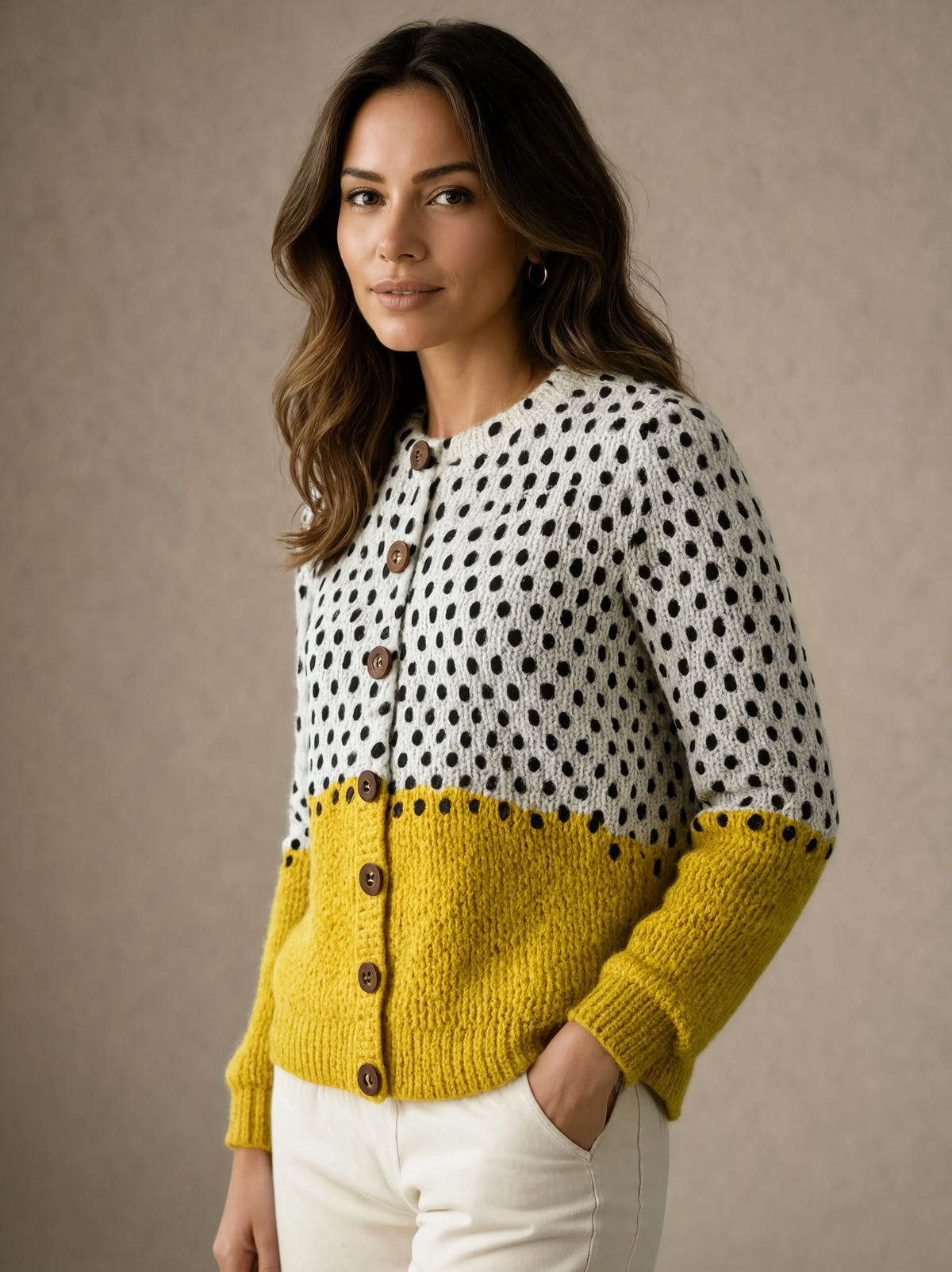 Dolce Vita Vintage Knit Cardigan Sweater