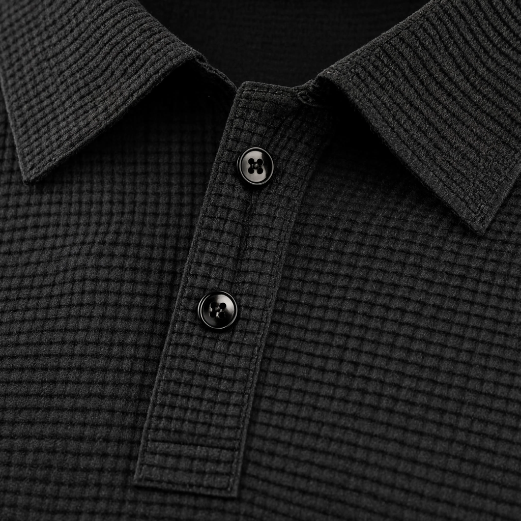 Milano Waffle Knit Golf Polo