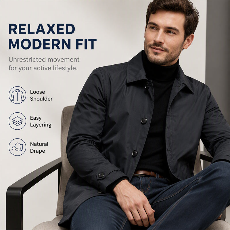 Harbor Mid-Length Water Resistant Trench Coat