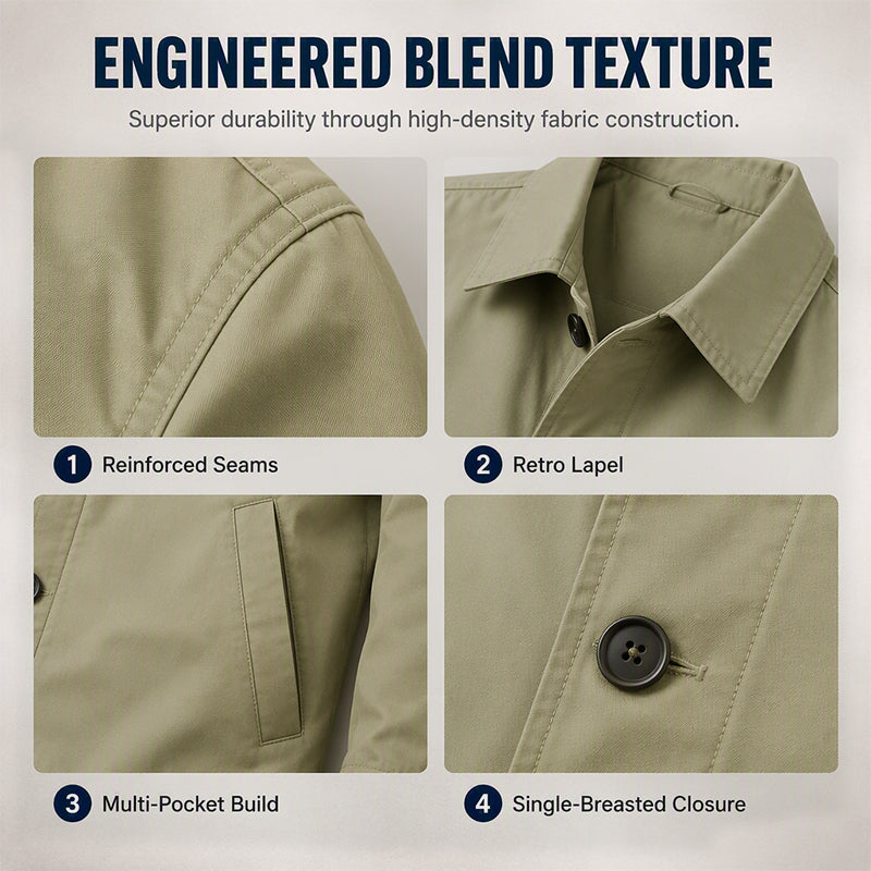 Harbor Mid-Length Water Resistant Trench Coat