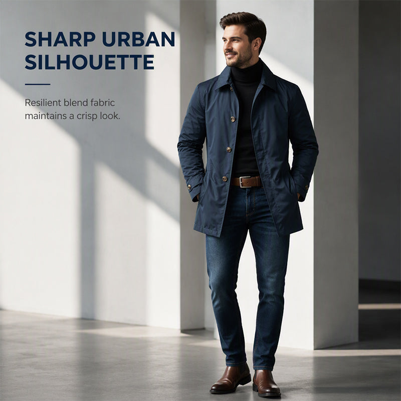 Harbor Mid-Length Water Resistant Trench Coat