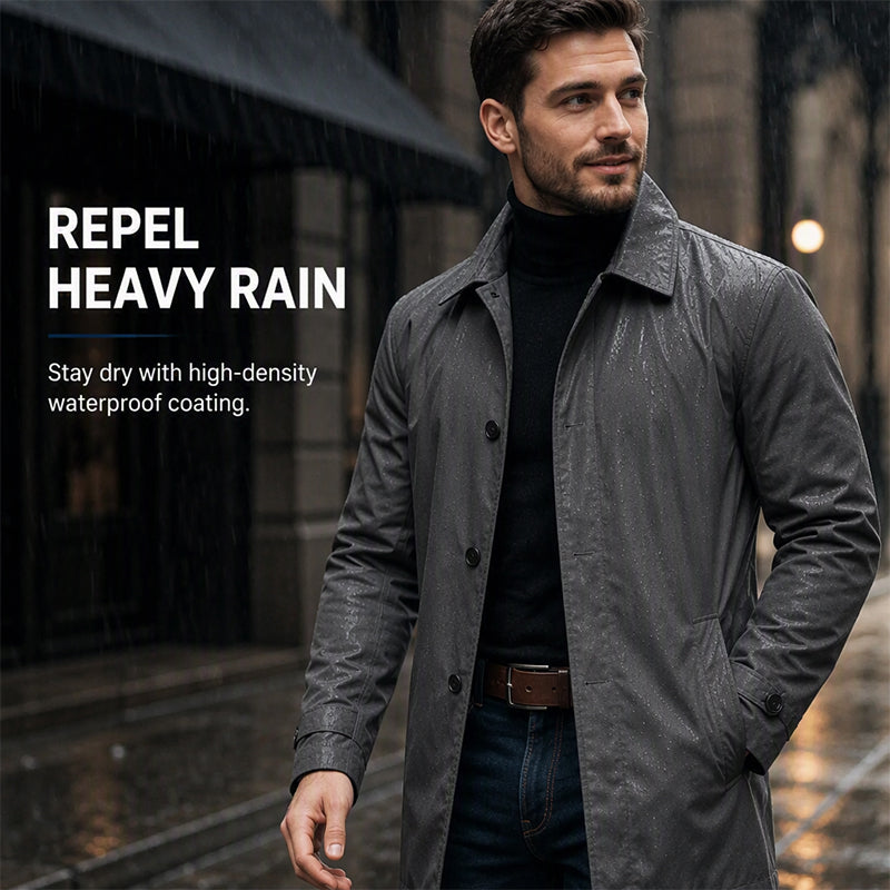 Harbor Mid-Length Water Resistant Trench Coat